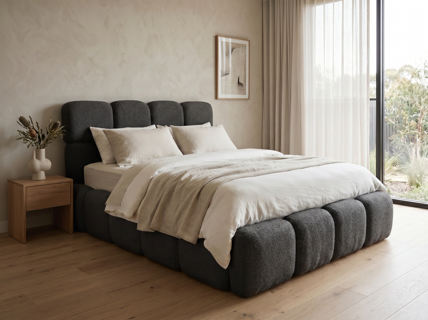 Cloud Boucle Bed Frame