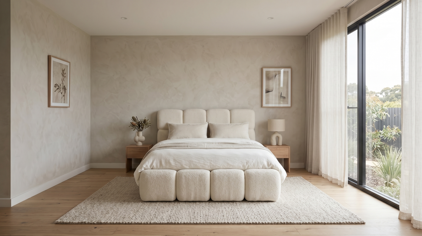 Cloud Boucle Bed Frame