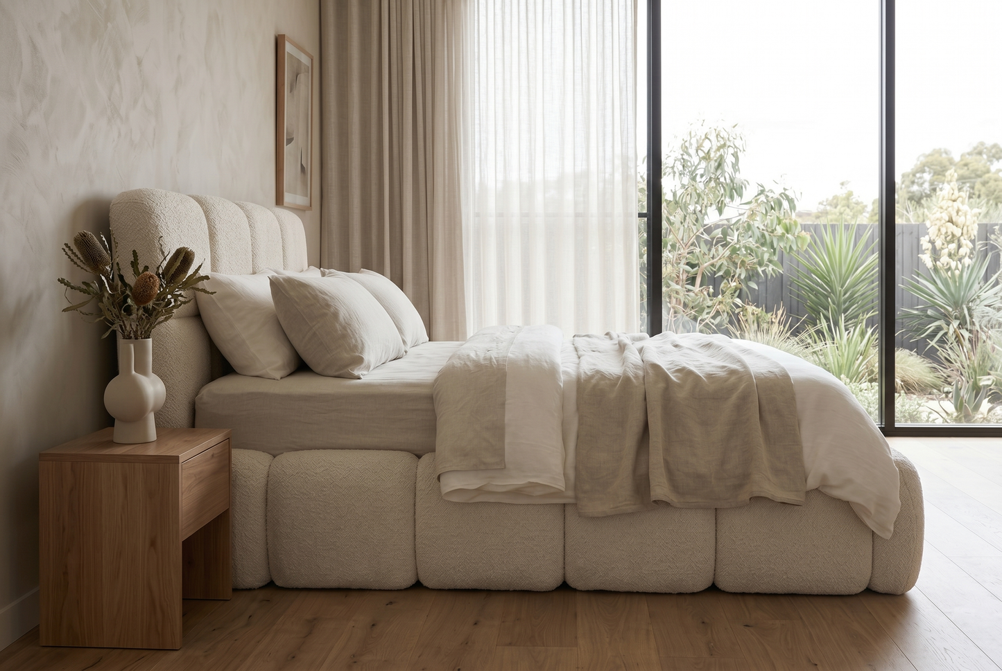 Cloud Boucle Bed Frame