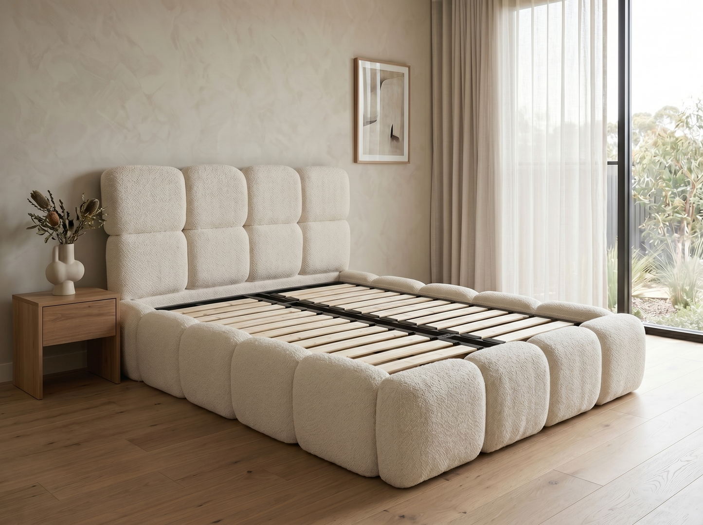 Cloud Boucle Bed Frame