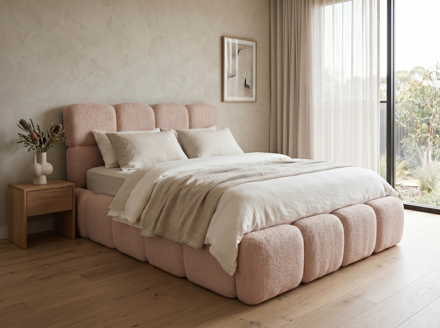 Cloud Boucle Bed Frame