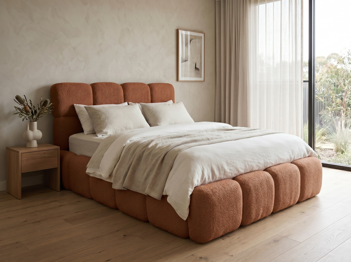 Cloud Boucle Bed Frame